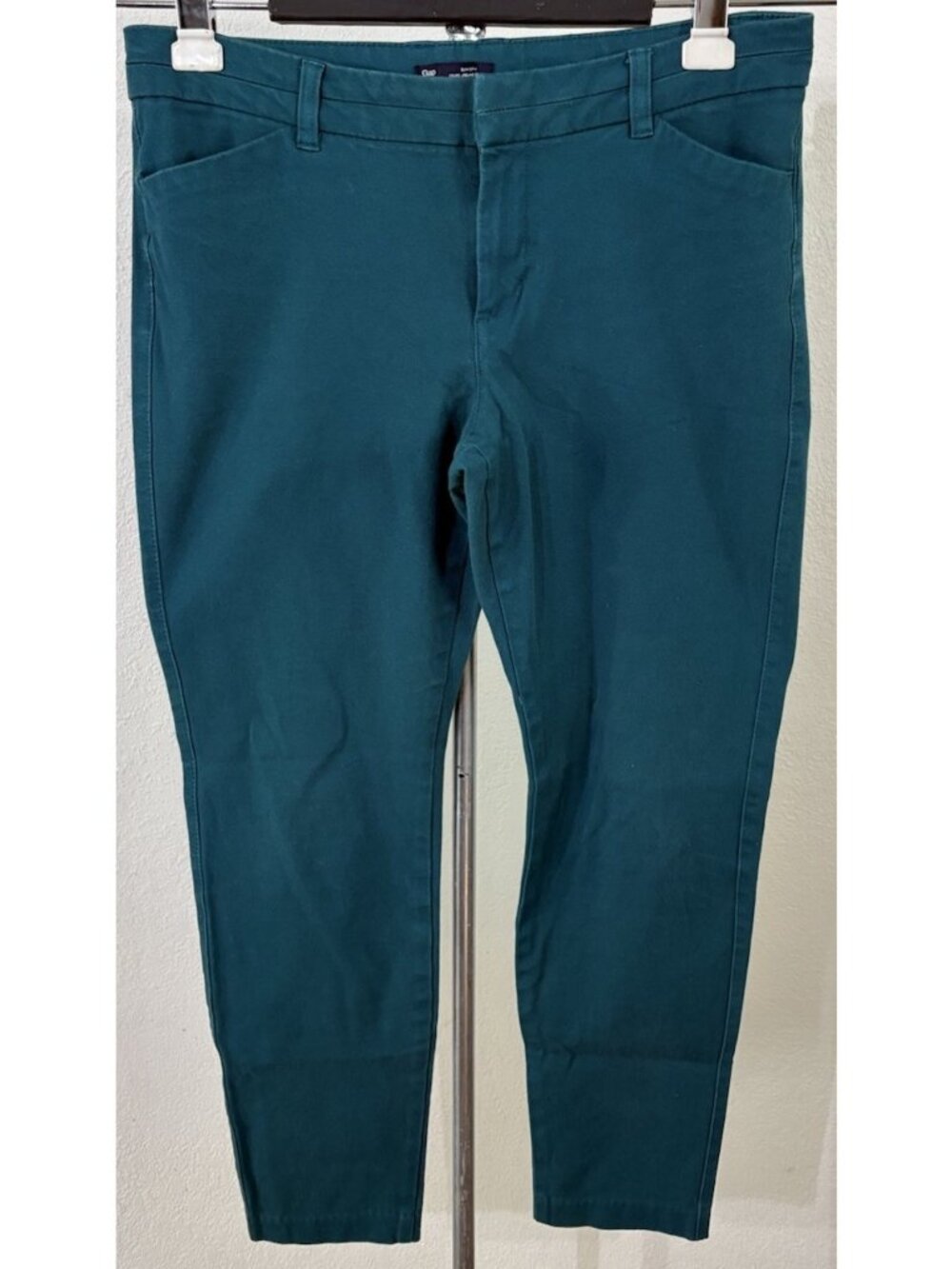 Gap Womens Size 8 Slim City Pants Green 32X27 Stretch